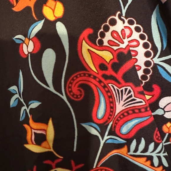 BloomChic size 22-24 Black Dress with Colorful faux Embroidery print. - Picture 4 of 7